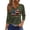 Army Green, variant on 250 Anniversary USA Shirt Women USA 250th Anniversary Shirt Henley V Neck 3/4 Sleeve Patriotic American Flag Tops 1776-2026 Tshirt