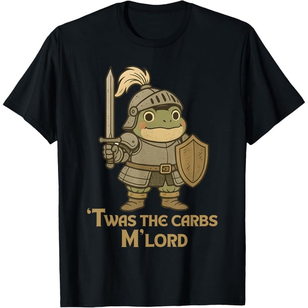 TWAS The Carbs M'Lord - Camiseta vintage de rana gordita medieval