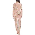 thumbnail image 3 of FKELYI 2-Piece Flower Pj for Women Stretchy Long Sleeve Top and Pants Loungewear Size XS Soft Easter Rabbit Sleepwear Pajamas for Hoilday Party, 3 of 4