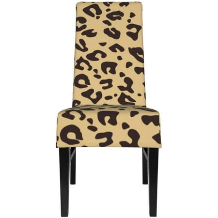 Stretch Chair Cover Dining Slipcover Simple Leopard Print Spandex Elastic Removable Washable Seat Covers Protector For Room Home Kitchen Hotel Ceremony Party Canada Stretch Chair Cover Dining, Leopard Print Parson Chair Covers