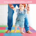 thumbnail image 4 of 60 Pcs Kids Foam Puzzle Floor Mat Bulk Solid Color Foam Play Mat with Borders Interlocking Multi Use Floor Rug for Baby Toddler Children Crawling Exercise Playroom 12 inch (Colorful), 4 of 12