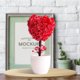 thumbnail image 5 of Gwong Decoración hogareña Flower Flower Plant Forma de corazón Forma de plum Flor de plástico Patio Patio Simulado maceta para estantes Soporte Gwong 21061513, 5 of 6