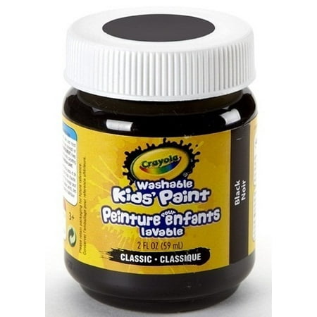 Crayola 2 ounce Washable Paint, Black - Walmart.com