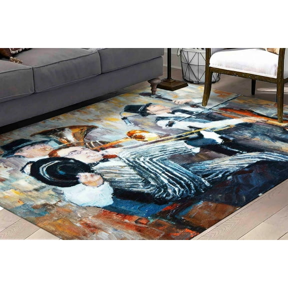 Music Room Rug, Popular Rugs, 3D Printeds Rugs, Office Decor Rugs, African Music Rugs, Home Decor Rug, Jazz Rugs, Runner Rug, Luxury Rugs, 2.6'x5' - 80x150 cm