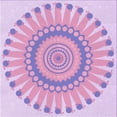 thumbnail image 1 of Ahgly Company Machine Washable Indoor Square Transitional Orchid Purple Area Rugs, 7' Square, 1 of 7