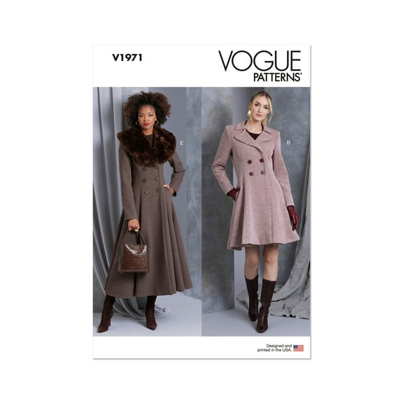 Vogue Sewing Pattern 1971 - Misses' Coat in Five Lengths, Size: R5 (14-16-18-20-22)