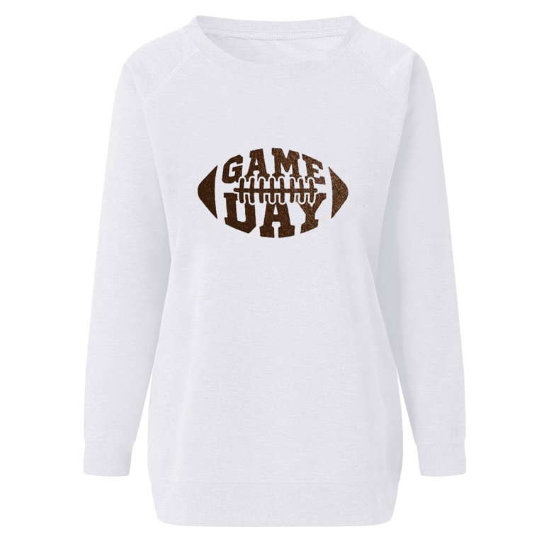 ZQGJB Baseball Game Day Sweatshirts for Women Plus Size Long