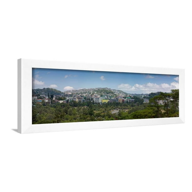 Morning View Of Hillside Houses In The Baguio City Luzon Philippines Framed Print Wall Art Walmart Com Walmart Com