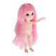 thumbnail image 3 of Muñeca Princesa Niña Cuerpo Desnudo Ojos 3D Regalos para Niños Piezas Cabello Rosa con Flequillo Cabello rosado con flequillo, 3 of 9