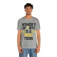 thumbnail image 3 of DJH Apparel | Women's Sports Is A Real Thing Track & Field Unisex Tshirt, 3 of 7