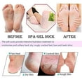 thumbnail image 2 of Moisturizing Gel Socks Ultra soft Silicone Gel Socks Moisturizing Socks Spa Gel Soften Socks For Dry, 2 of 4
