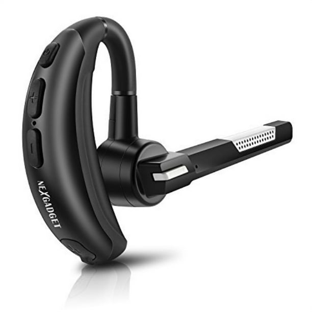 Nexgadget Bluetooth Headset V4 2 Wireless Bluetooth Earpiece Hands Free With Dual Microphones Mute Switch Wind Noise Cancelling Headphones For Business Driver Trucker Walmart Com Walmart Com