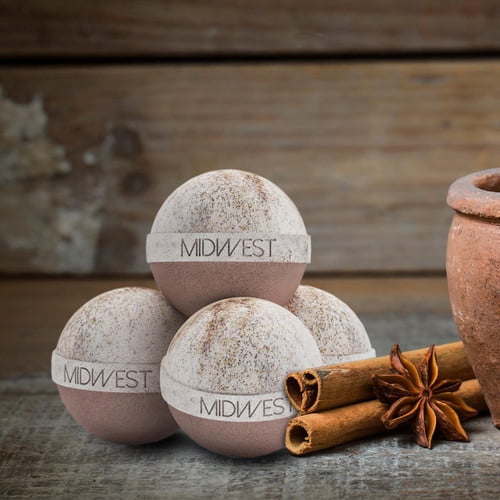 Buns of Cinnamon Luxury Bath Bombs -Set of 10 - Extra Large - 4.5oz