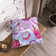 thumbnail image 5 of KLL Dragon Fruit Decorative Throw Pillow Covers Velvet Soft for Couch Sofa Bedroom Living Room Outdoor (No pillow core)- 18"x18", 5 of 5