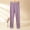 Purple, variant on ALLLIST Fleece Ladie Pajamas Plus Size Winter Pants Bottoms Solid Red Soft Home Clothes Womens Loungewear