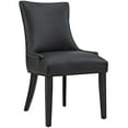 thumbnail image 3 of Modern Contemporary Urban Design Dining Kitchen Room Side Chair, Set of Two, Faux Vinyl Leather Nail Rivet, Black, 3 of 5