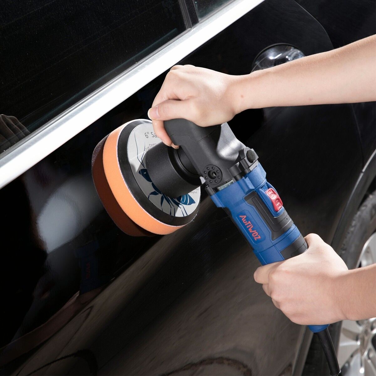 AUTIWOZ 6" Dual Action Electric Car Polisher Buffer Sander Waxer 4500 RPM 800W