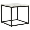thumbnail image 3 of SAFAVIEH Baize Modern Contemporary Square End Table, White/Grey, 3 of 8