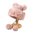 thumbnail image 2 of YM YOUMU Women Faux Fur Knitted Beanie Hat Warm Winter Cap, 2 of 3