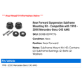 thumbnail image 2 of Rear Forward Suspension Subframe Mounting Kit - Compatible with 1998 - 2000 Mercedes-Benz C43 AMG 1999, 2 of 2