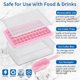 thumbnail image 5 of SAYOO Kit de moldes para hacer hielo, bandeja de cubitos de hielo de 55 compartimentos divididos con pala de tapa de cesta, accesorio de barra de cocina SAYOO  Moda, 5 of 8