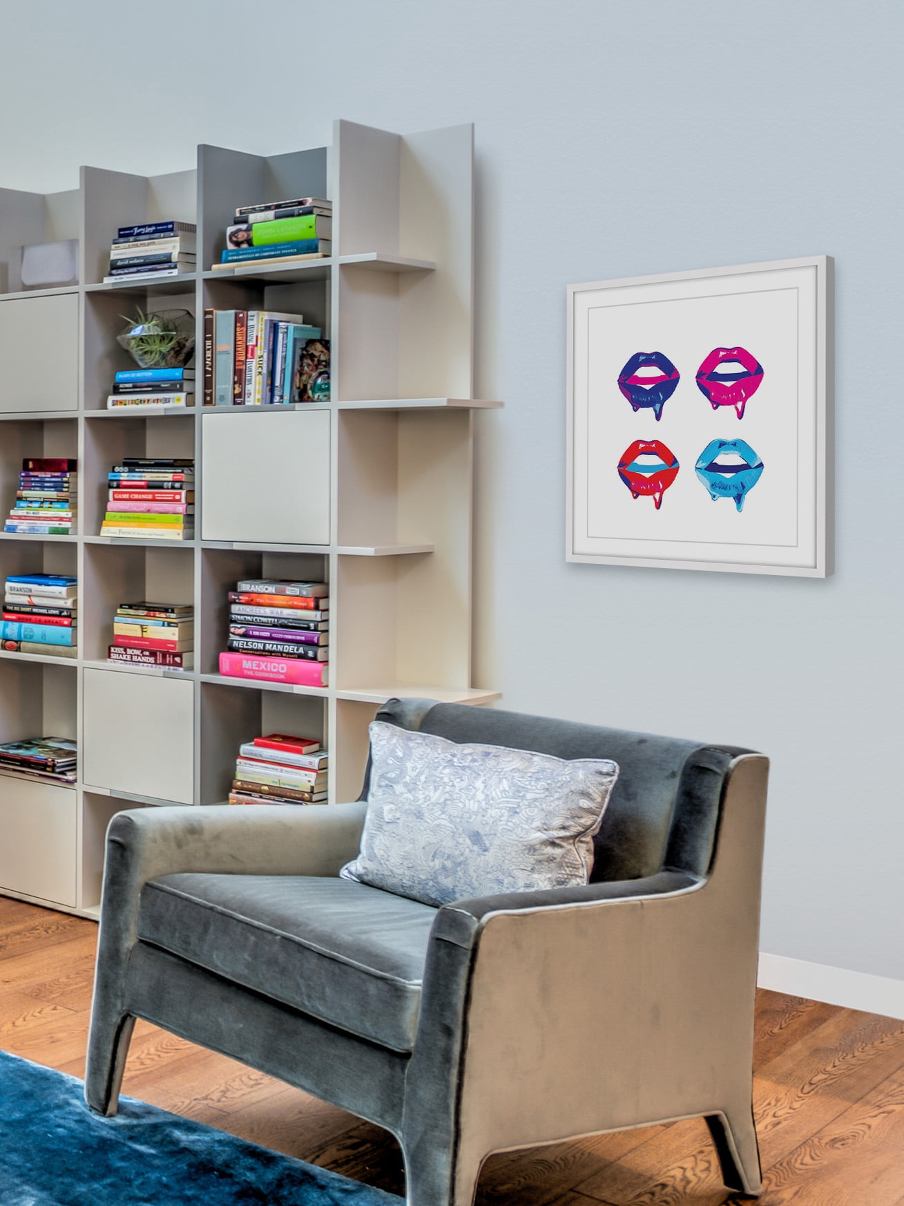 "Dewy Lips" Framed Painting Print