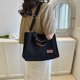 thumbnail image 5 of Bolso de mano para mujer, de gran capacidad, de lona, moderno, tipo mensajero, informal, portátil, para ir al trabajo, 5 of 6