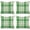 Green, variant on Set of 4 Black and White Buffalo Plaid Pillow Covers 16x16 Inch Outdoor Christmas Check Throw Pillow Cover Winter Farmhouse Decorations Pillow Cases Cotton Linen for Sofa Couch Home Decor