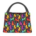 thumbnail image 1 of Disketp Colorful Cats Bolsa Térmica Estampada, Bolsa Térmica Aislante para Almuerzo, Playa y Campamento, 1 of 6