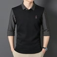 thumbnail image 6 of Seamless Tencel Fake Two Piece Warm Knitted Sweater-Fleece Thickened Pullover Sweater, 6 of 10