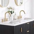 thumbnail image 6 of Cadiz 60" Double Fir Wood Black Vanity with Lightning White Composite & Mirror, 6 of 17
