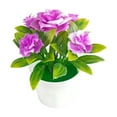 thumbnail image 2 of Hot Pink Artificial Potted Flower Plant for Indoor Outdoor Decor, By Meiiso, Large Inventory!, 2 of 9
