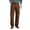Coffee, variant on Mens Cargo Work Pants Heavy Duty Relax Fit Elastic Waistband Multiple Cargo Pockets Breathable Cotton Blend Daily Trousers Gray S