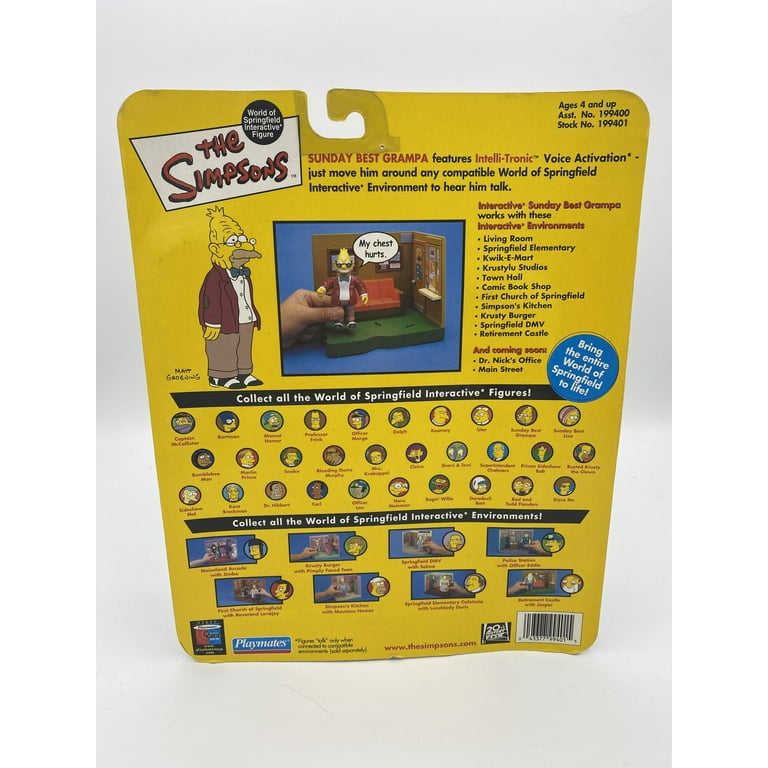 The Simpsons Series 9 Action Figure Sunday Best Grampa - Walmart.com