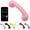 Pink, variant on Retro Phone Handset, Available in Bluetooth & Wired Type-C Models, Classic Design Telephone Receiver with Clear Sound for Mobile Phones and Landline Use