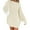 Apricot, variant on Women Blouses Korean Style Spring Autumn Sweater O-Neck Oversized Short Slouchy Pullover Sweater Long Sleeve Jumper Top