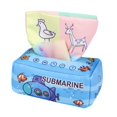 thumbnail image 2 of Caja de pañuelos de juguete sensorial, actividades de tejido para tirar, pañuelos de seda educativos tempranos para regalo, bebés en edad preescolar, Mar CUTICAT juego sensorial, 2 of 8