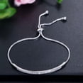 thumbnail image 6 of Yellow Gold Plated Crystal Cubic Zircon Adjustable Chain Bracelet Bangle Jewelry, 6 of 9