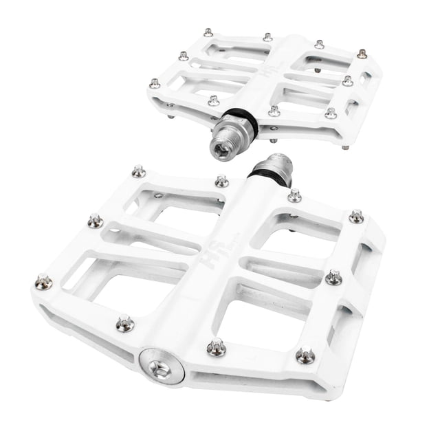 Pedales para bicicleta BMX 1/2 aluminio blanco blanco M