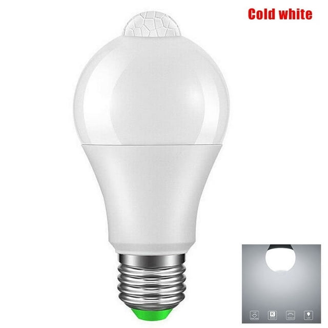 Led Bulb Light Sensor Smart Pir Motion Detector Security For Porch Garage Hallway Garden New