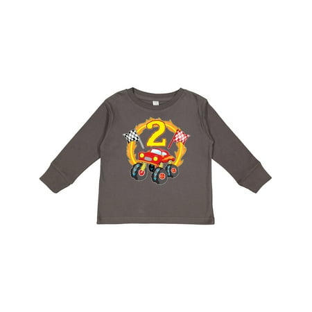 

Inktastic Monster Truck 2nd Birthday Boys or Girls Long Sleeve Toddler T-Shirt