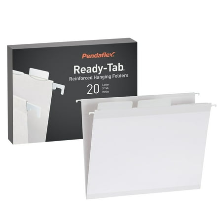 Pendaflex Standard Reinforced Hanging File Folder 6-Tab Letter White 20/Box (1006985)