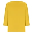 thumbnail image 2 of SHE IS Womens 3/4 Sleeve Tops, Fall T Shirts for Women Going out Tops for Women Trendy Plus Size Blouses for Women Fall Tunics for Women 2025 Plus, 2 of 6