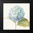 thumbnail image 2 of Nai, Danhui 20x20 Black Modern Framed Museum Art Print Titled - Floursack Florals V - Blue Hydrangea Crop, 2 of 5