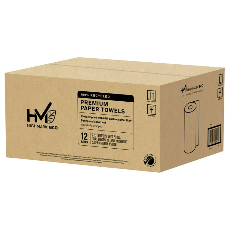 Highmark Kitchen 2 Ply Paper Towels 9 250 Sheets Per Roll