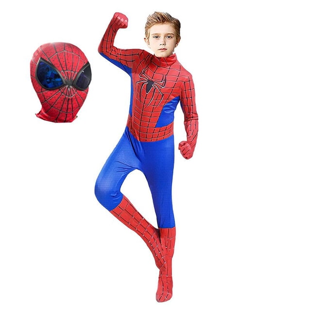 Disfraz de superhéroe de Spiderman para niños, mono de Spandex Zentai para Halloween, Cosplay de Spider Man, estilo 3D Fivean unisex