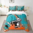 thumbnail image 2 of Erosebridal Football Player Bed in a Bag Twin size, Blue Bed Set, Modern Ball Game Decor, 7-Piece, 2 of 5