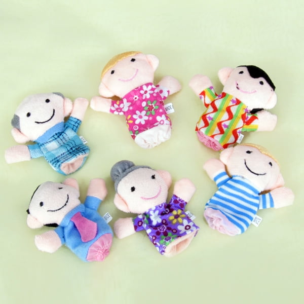 Juego de 6 Uds de Marionetas Baoblaze para Personas Juguete Suave de la familia