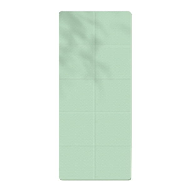 Esterilla de yoga plegable extra gruesa de TPE, portátil, antideslizante, para viajes, para hombres y mujeres, gimnasio en casa, entrenamiento, pilates, almohadilla de suelo