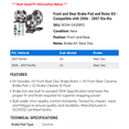 thumbnail image 2 of Front and Rear Brake Pad and Rotor Kit - Compatible with 2006 - 2007 Kia Rio, 2 of 2